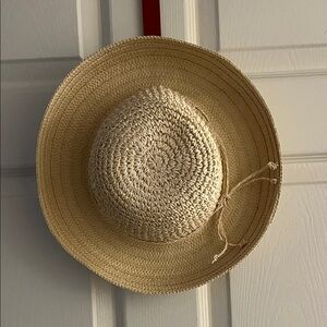 Straw Hat With Straw Tie